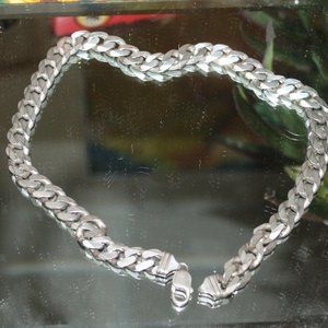 Solid Thick Heavy 925 Sterling 20" Cuban Link Chain Necklace 104 zgrms